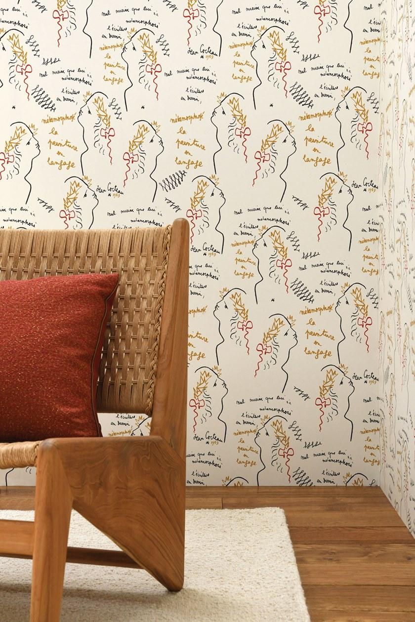 LELIEVRE Обои с виниловым рисунком Deuxieme chapitre - jean cocteau 6465 - Вид №1