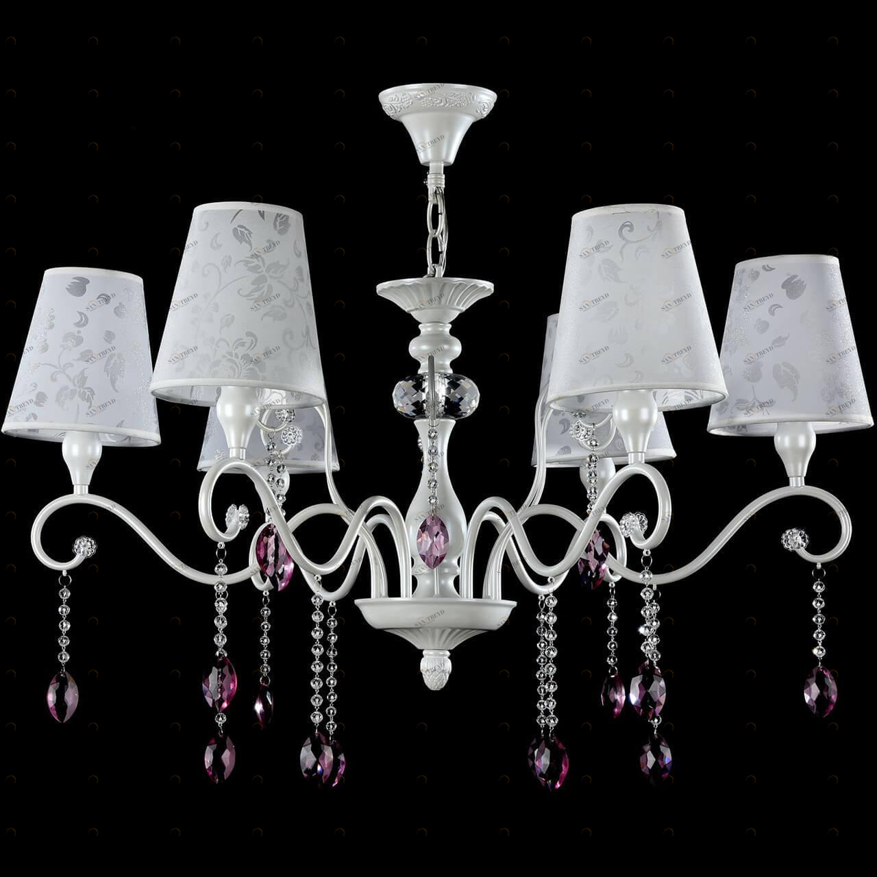 Подвесная люстра Freya Adelaide FR2306-PL-06-W FREYA ДИЗАЙНЕРСКИЕ, ADELAIDE 186097 Белый 