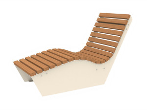 Одноместный шезлонг