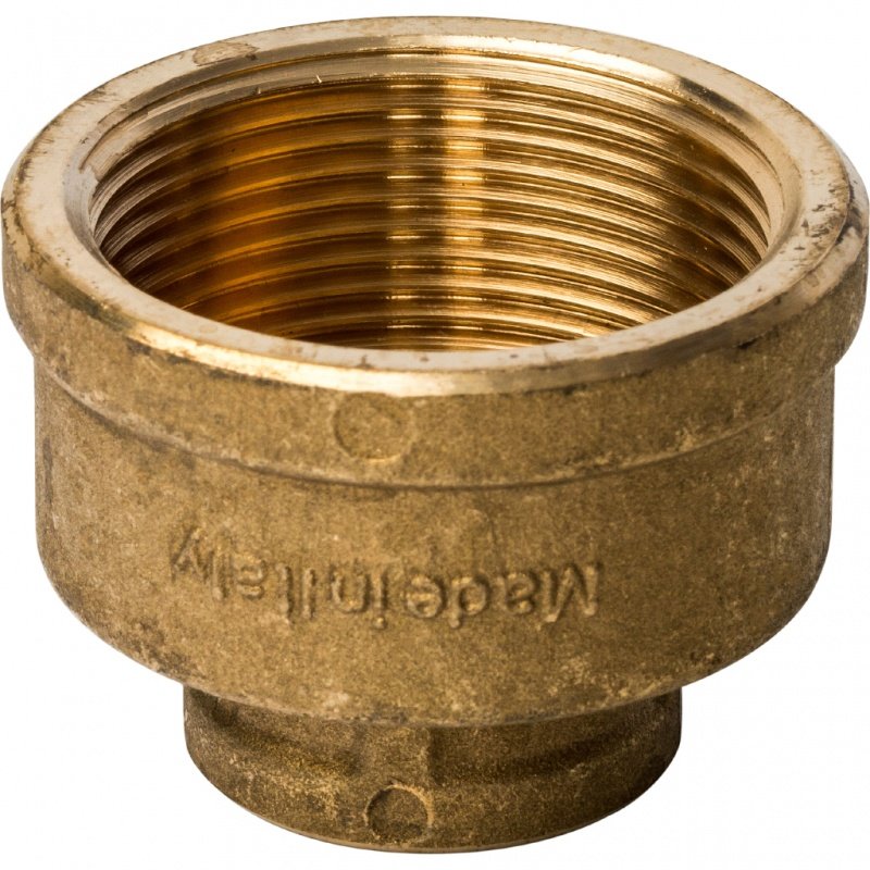 Муфта переходная ВВ 1 1/2х3/4" латунь STOUT SFT0005011234 - Вид №1