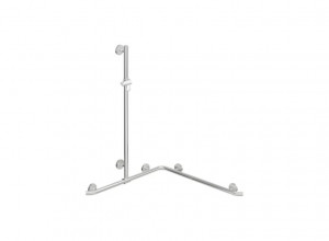 950.35.31054 Поручень для душа с выдвижным держателем для душа теплое прикосновение HEWI Greifen