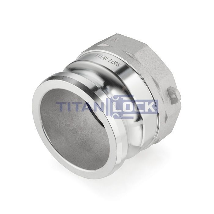 Камлок алюминиевый тип А ниппель, внутр. резьба BSP 4", TL400AAL TITAN LOCK  - Вид №2