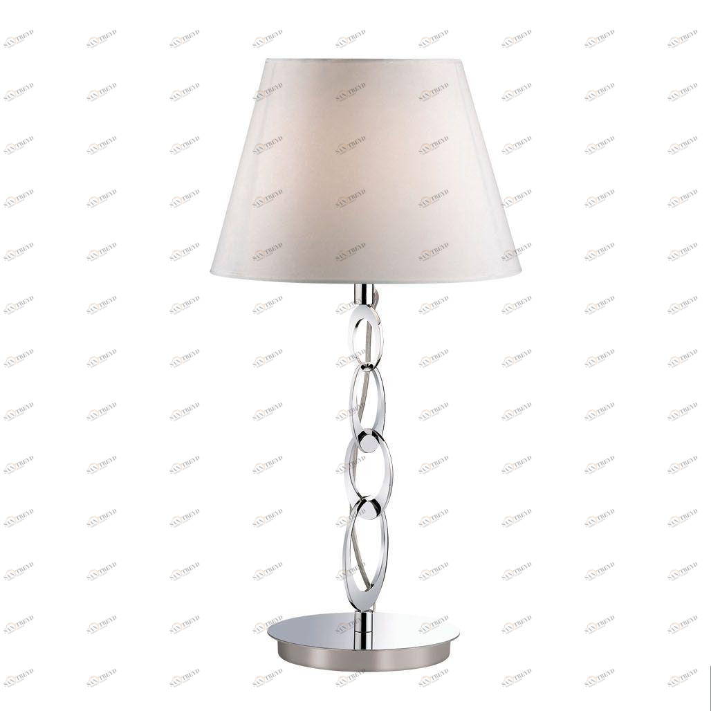 Настольная лампа дизайнерская Imagined Oslo TL1 Big IDEAL LUX ИНТЕРЬЕРНЫЕ 080780 Белый;серебро 