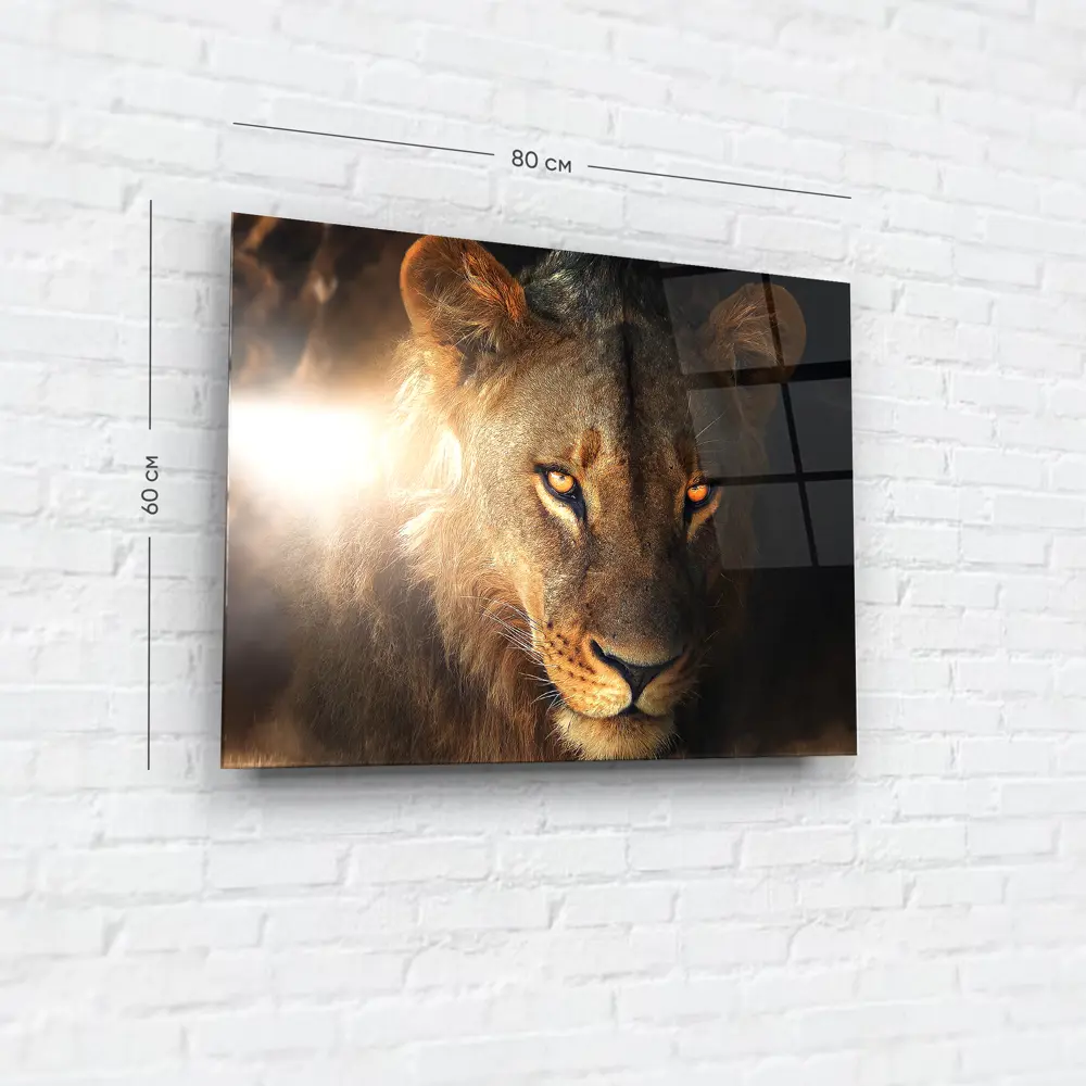 Картина на стекле Львица 80x60 см 85283001 STLM-2173298 ARTABOSKO  - Вид №5