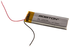 15949040 Аккумулятор LP502365 3.7В 720mAh PK1 14066 Robiton