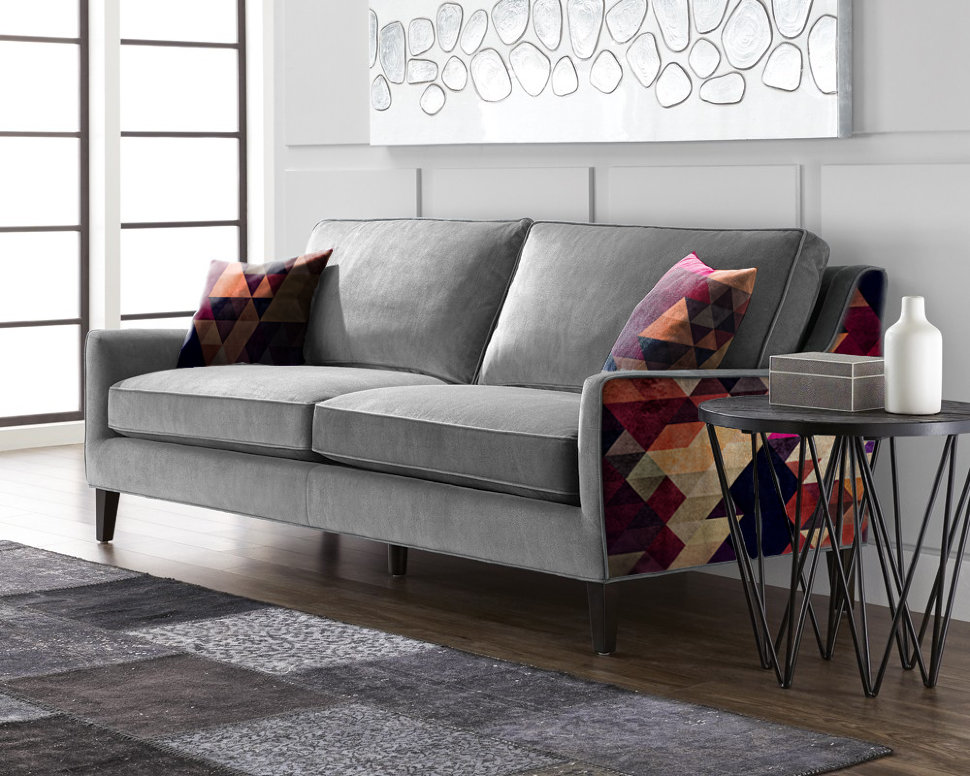 Диван Triangle Grey by James Soares прямой серый ICON DESIGNE TRIANGLE 096825 Серый  - Вид №2