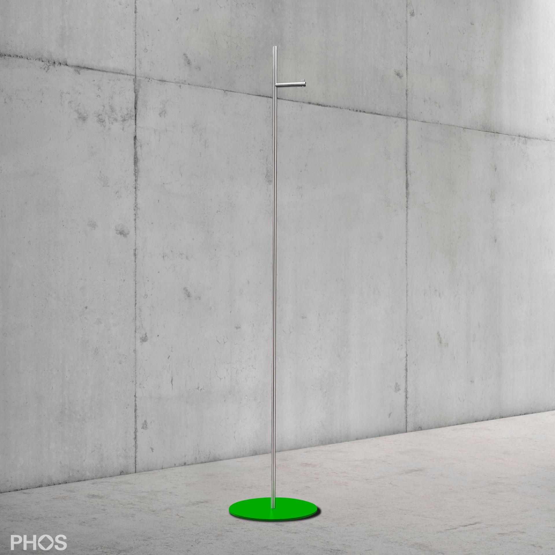 GSTS1S-BPGr Вешалка прямая 1s, основание: зеленое. PHOS  - Вид №1