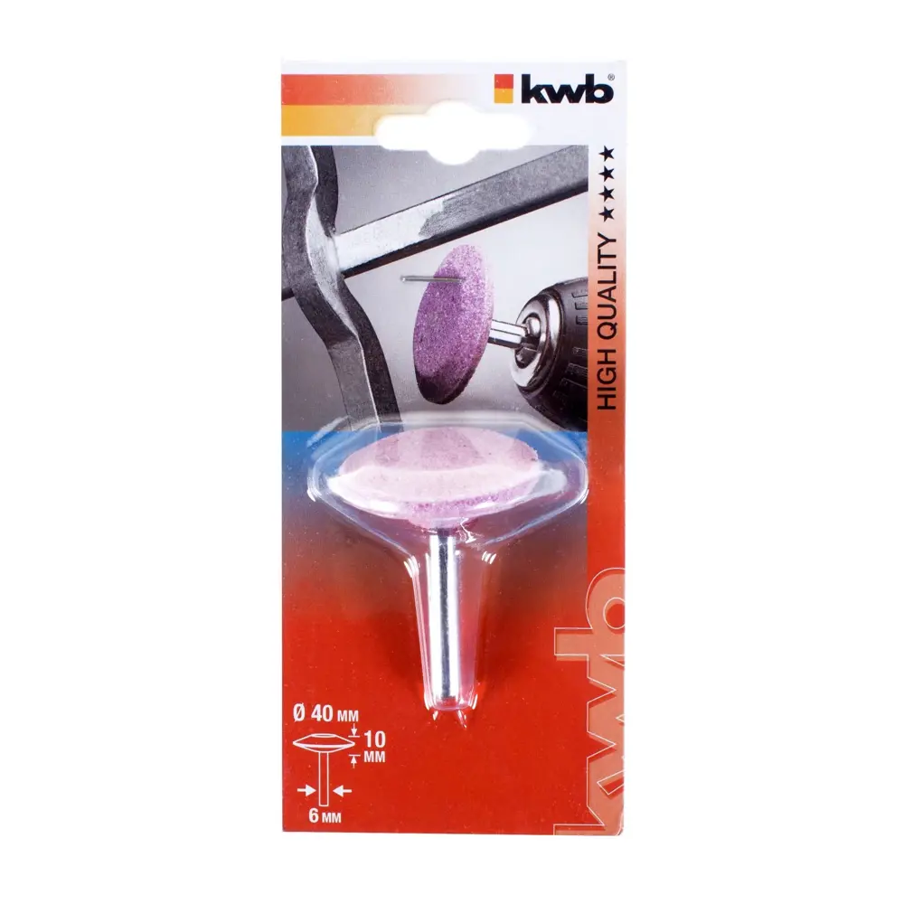 Фреза шлифовальная, дисковая, конус, 40х10 мм KWB STLM-2065402 - Вид №2