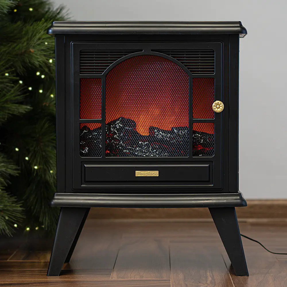 89367795 Светодиодный декоративный светильник-камин "Антарес" пластик белый 45x18x56см STLM-1496259 Santreyd 