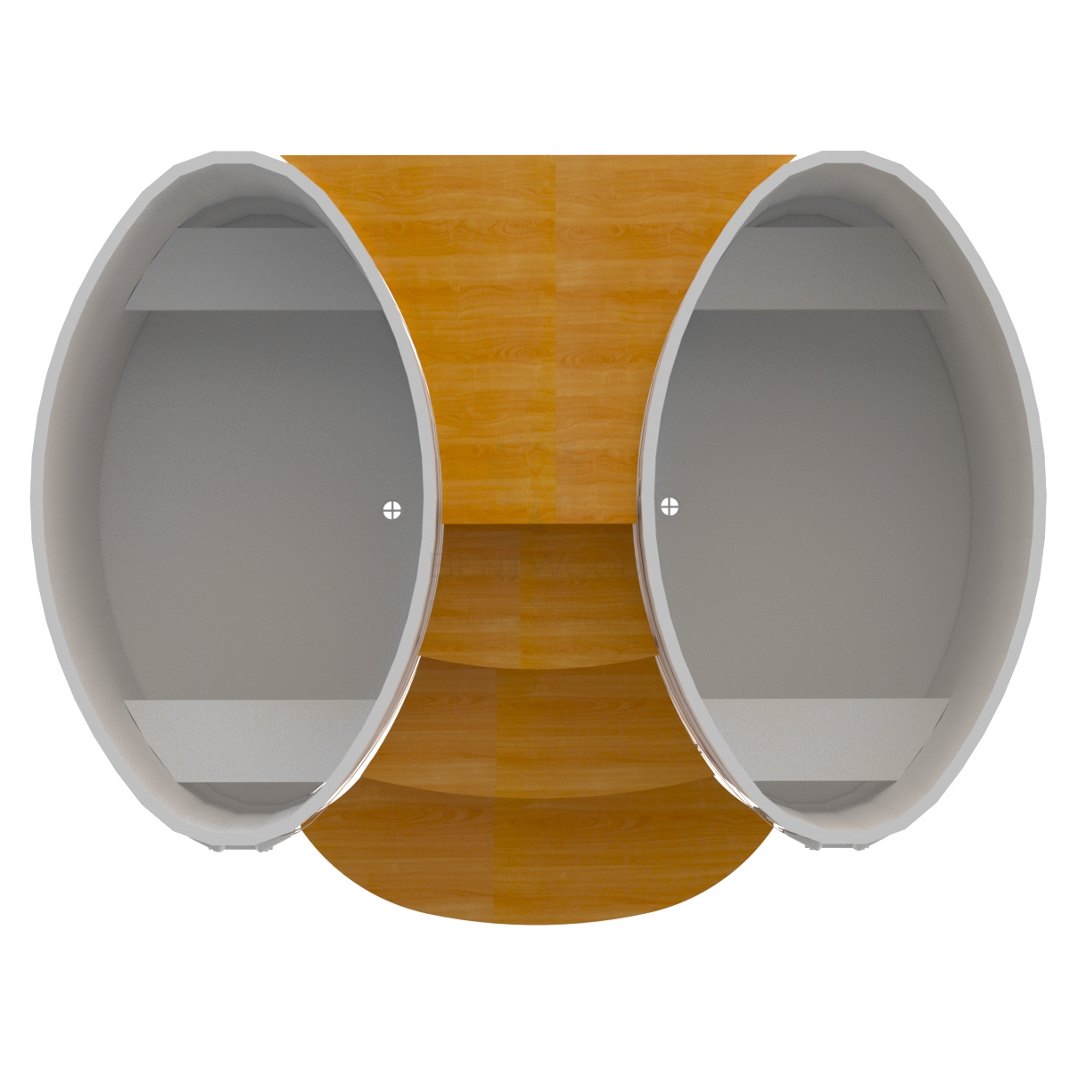 1950 Подиум на 2 купели 0,8х1,42 дуб натуральный Alyarus  - Вид №2