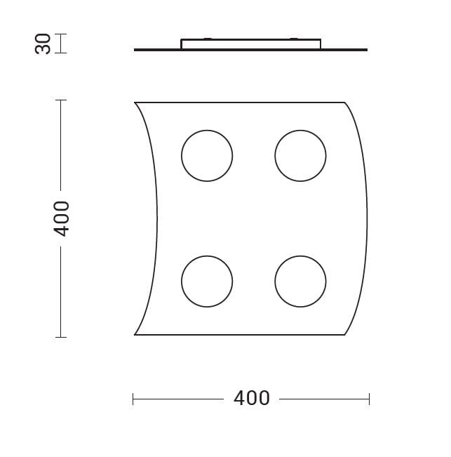 Металлический потолочный светильник Rossini Illuminazione ARCH-00016366 - Вид №2