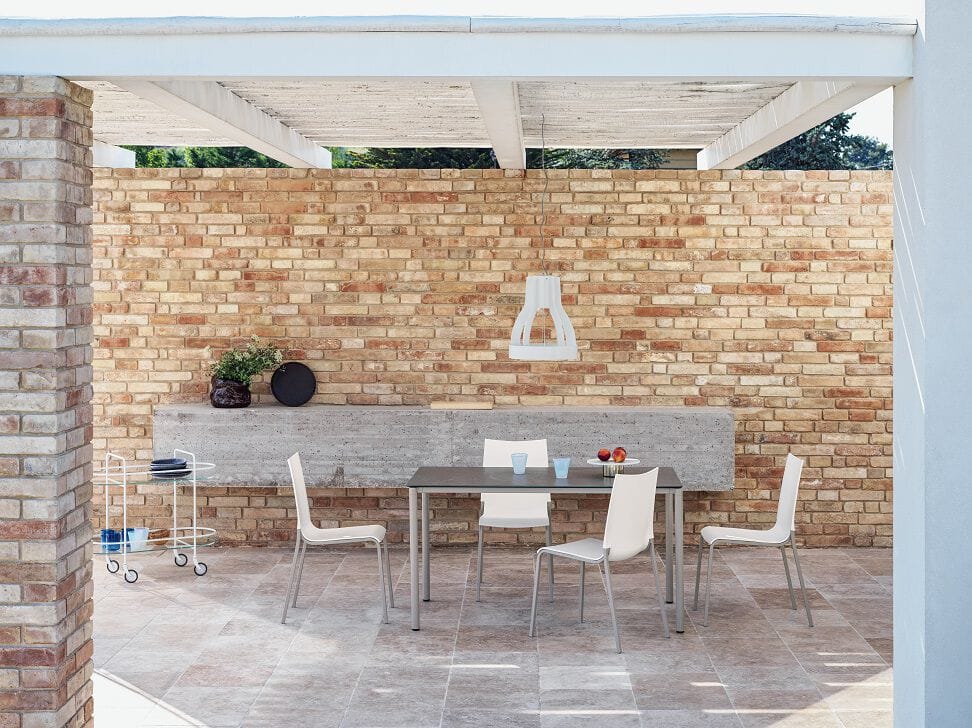 Штабелируемый садовый стул из полипропилена Bontempi Casa Eva ARCH-00111717 - Вид №1