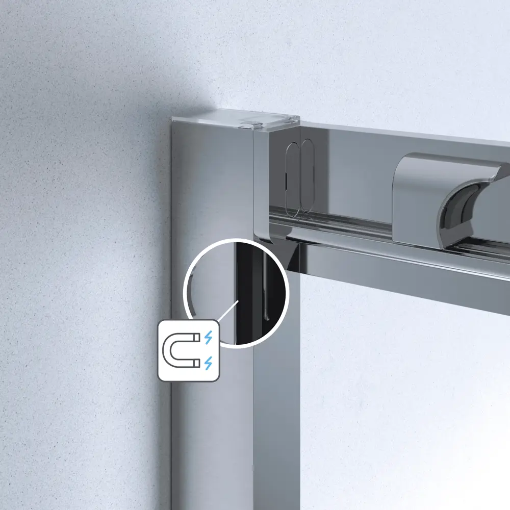 Комплект стекол для раздвижной душевой двери Sensea Easy 160 см прозрачное стекло, цвет профиля на выбор 85868673 STLM-2063414 - Вид №1