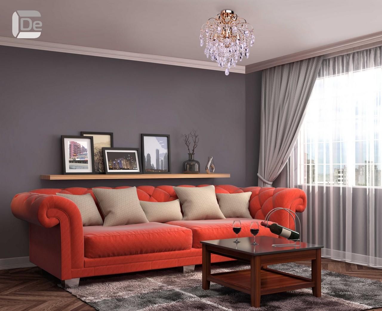 Потолочная люстра De Markt City Бриз 464017006 DE MARKT ДИЗАЙНЕРСКИЕ, БРИЗ 181501 Золотой  - Вид №1