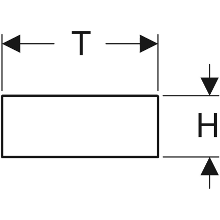 500.677.00.1 Перегородка для выдвижного ящика Geberit H-образная, для верхнего выдвижного ящика Geberit  - Вид №4