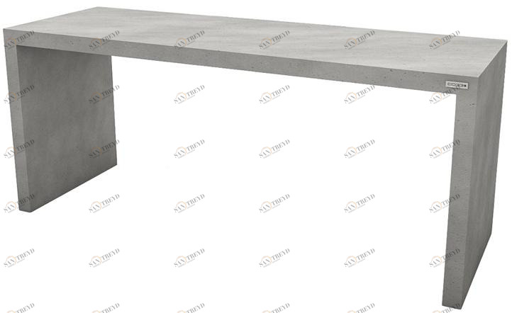 CO33 Прямоугольный бетонный стол Angulus Gt 4