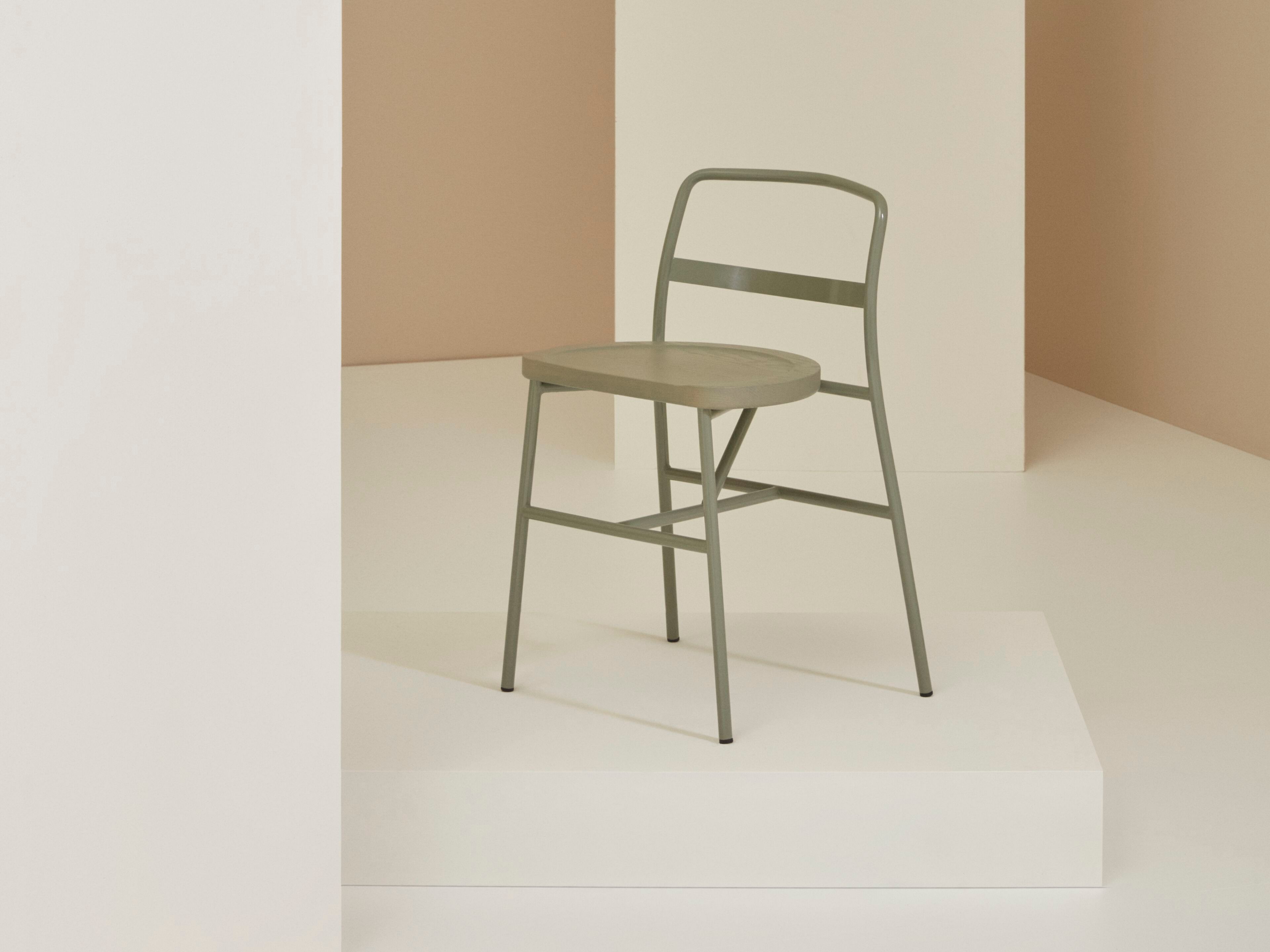 Стул из стали и ясеня Billiani Puccio ARCH-00101297