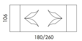 Керамический прямоугольный выдвижной стол EFORMA Twist ARCH-00092403 - Вид №2