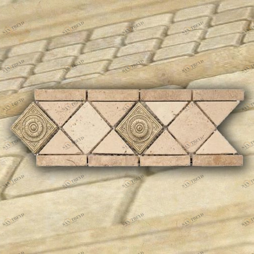 БОРДЮР ИЗ МРАМОРА DS-200-1 NATURAL ART DS2001