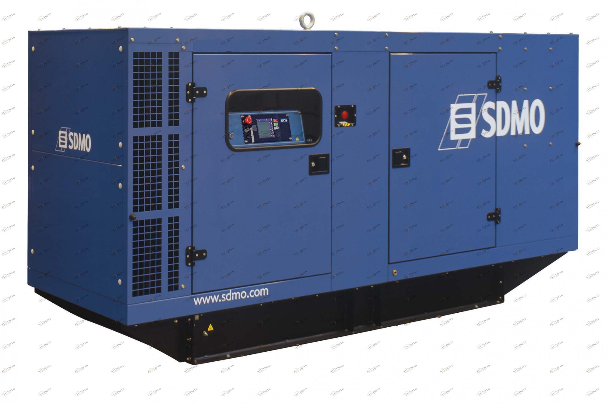 Дизельный генератор SDMO J130K в кожухе в АВР sun-id-1031029