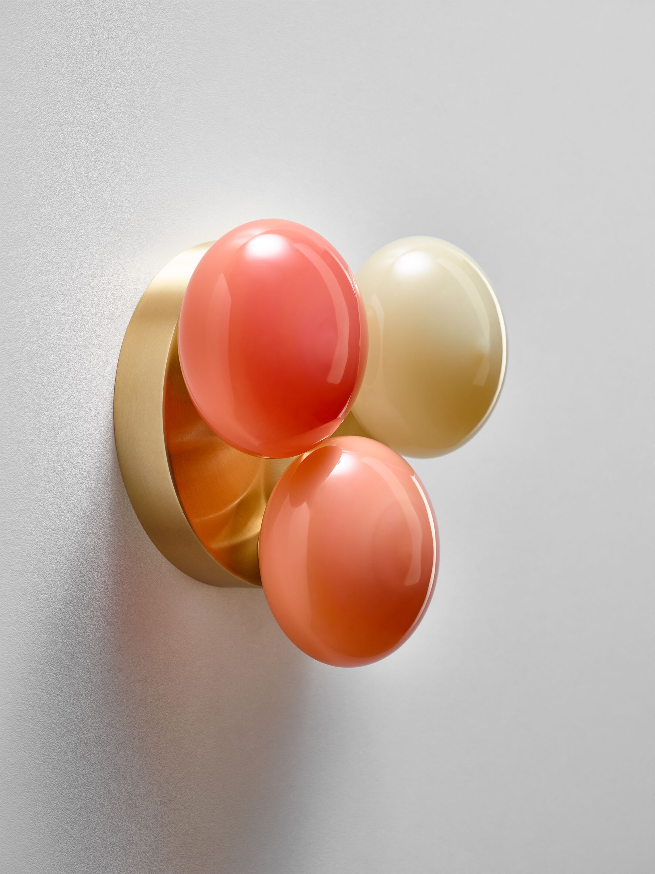 Светодиодный настенный светильник из дутого стекла и латуни SkLO DOT 3X ARCH-00061580 - Вид №7