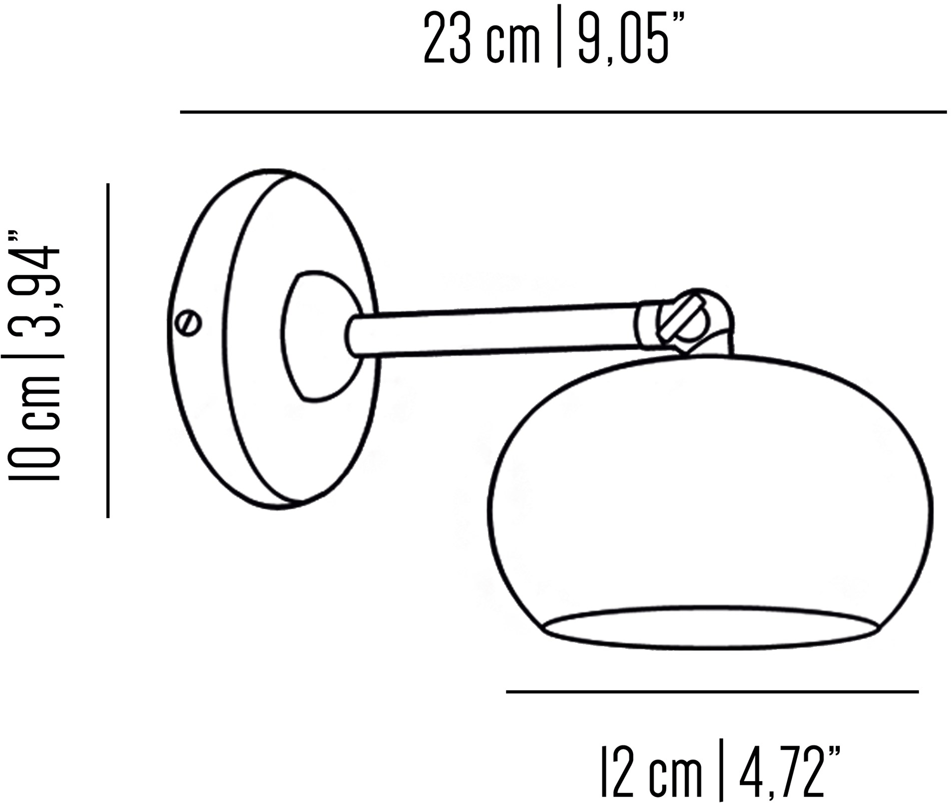 Il Bronzetto Настенный светильник из латуни с фиксированным кронштейном Gea Gea04 - Вид №3