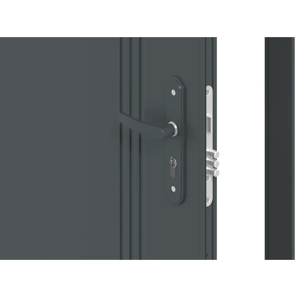 Дверь входная металлическая Эко 98x205 см левая антрацит DOORHAN STLM-2062114 - Вид №4