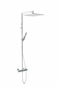 01-1223E-CR CARIMALI Телескопическая насадка Extreme Square, инспектируемая душевая лейка MySlim