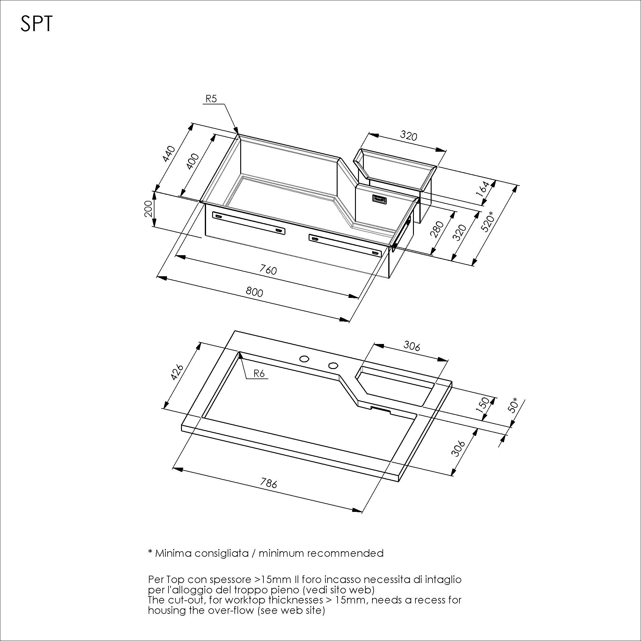 Раковина из нержавеющей стали с подходящим каналом Foster DIADE ARCH-00115732 - Вид №15