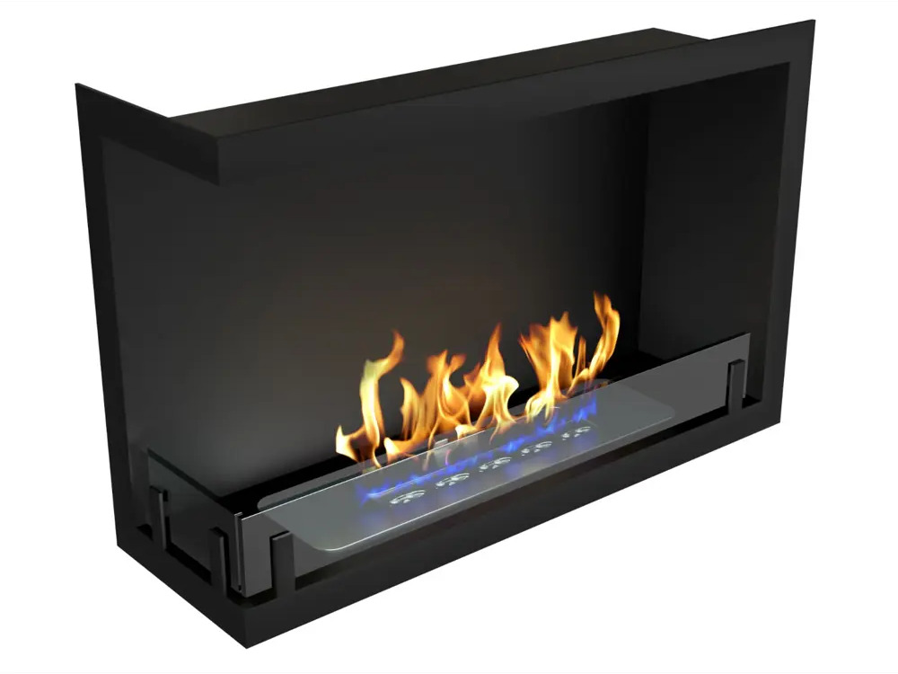 90646670 Биокамин встраиваемый угловой глухой Estetic Flame Contour 700 левый STLM-0936316