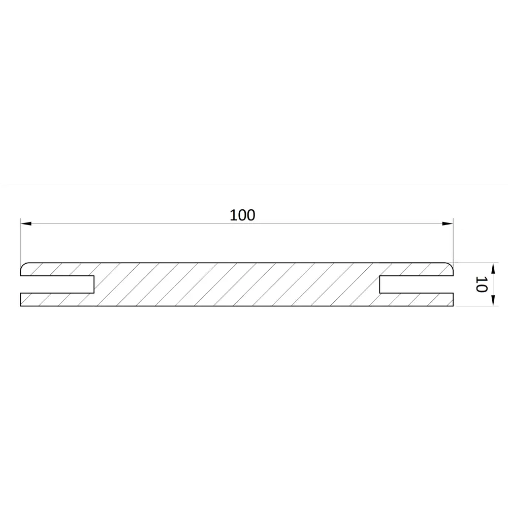 Добор телескопический Селект 2200х100x10 мм полипропилен ламинация цвет эшвуд BELWOODDOORS STLM-2211271 - Вид №2