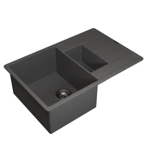 91762134 Мойка для кухни врезная Uperwood Quartz UPD-05 51x78 см глубина чаши 20 см кварцевый песок цвет серый STLM-1444142