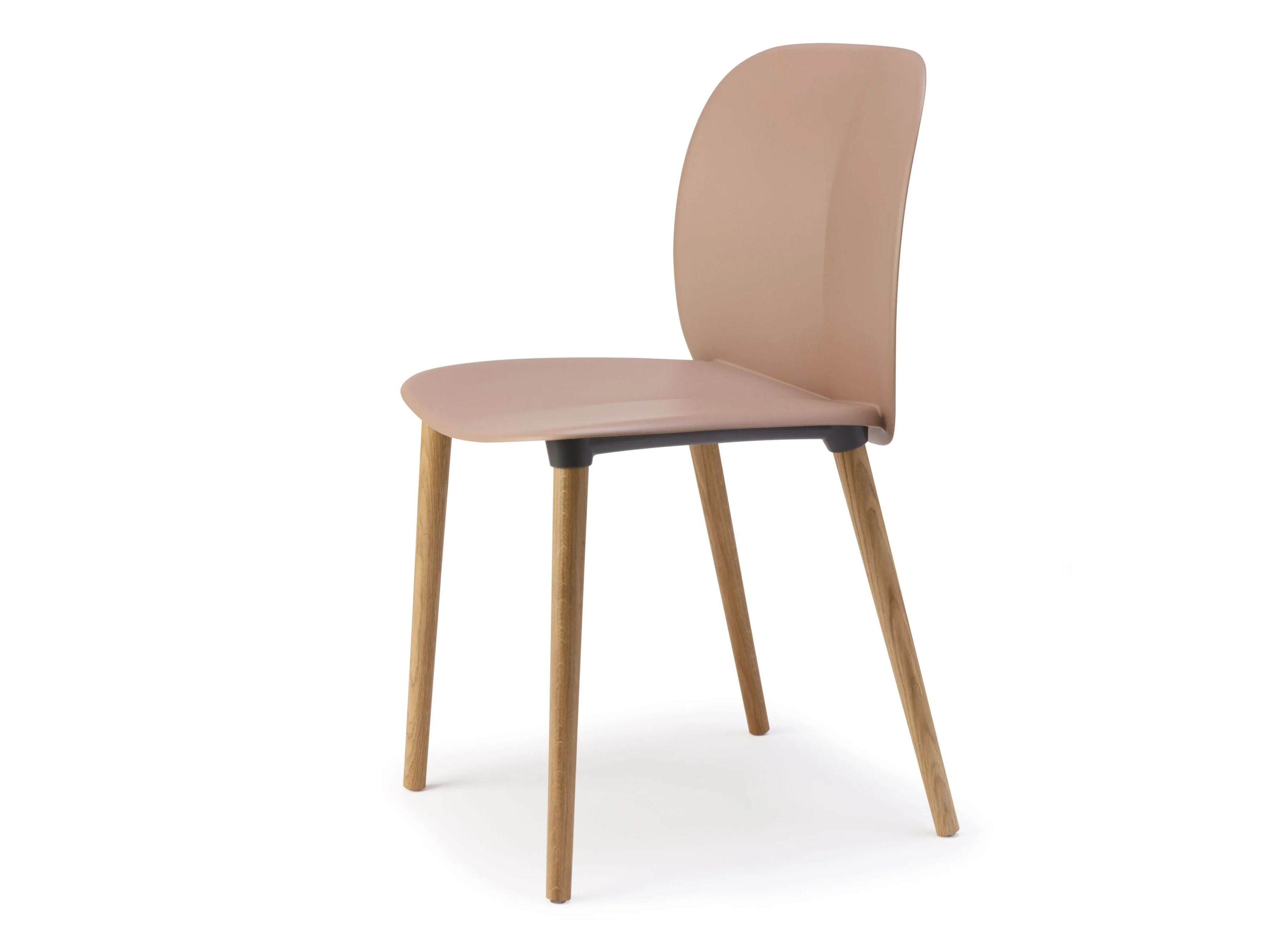 Рециркулированный пластиковый стул с деревянными ножками S-CAB Mentha ARCH-00144796
