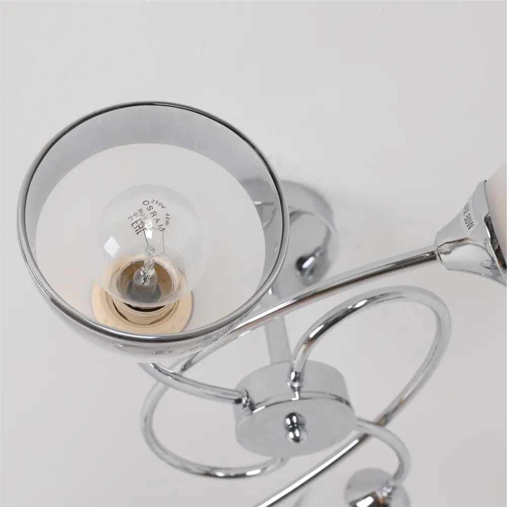 Люстра потолочная «Costa» 24000-4 4 лампы 12 м² цвет серебристый SCHAFFNER STLM-2120557 - Вид №14