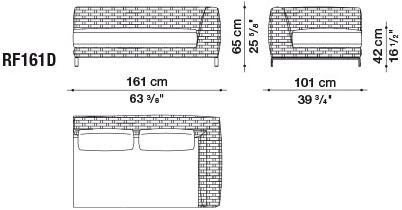 B&B Italia Outdoor Диван с шезлонгом Ray outdoor sun-id-1380308 - Вид №2