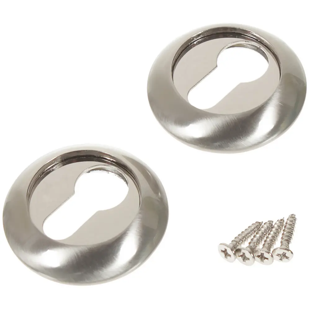 RENZ - Декоративная накладка на цилиндр замка, никель 18772068 STLM-0900542 - Вид №2