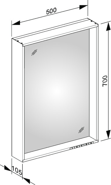 33097ZZ1500 Зеркало с подсветкой KEUCO Plan - Вид №14