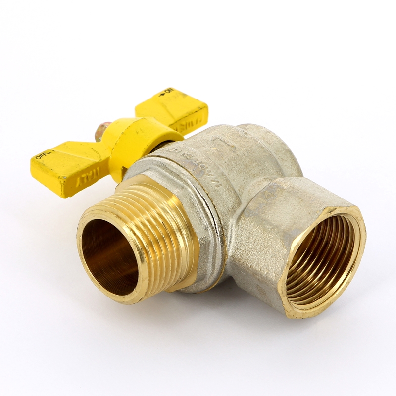 Кран шаровой для газа НВ угловой FUTURGAS бабочка F.I.V. 1" FIV 6921R106 - Вид №3