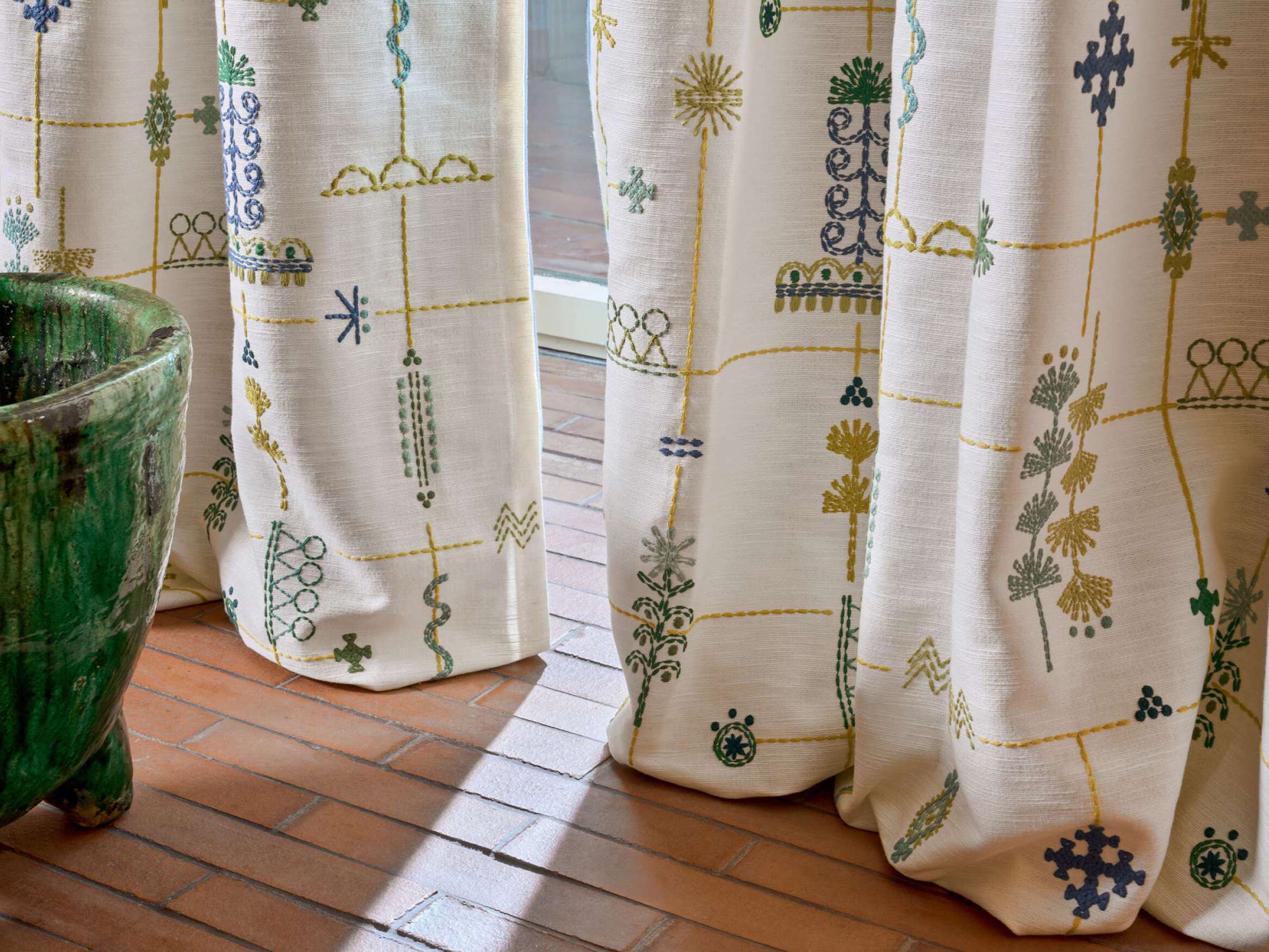 Хлопчатобумажная и льняная ткань для штор Élitis Menara ARCH-00149451