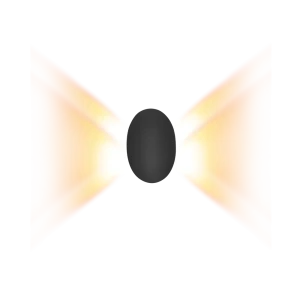 Светильник настенный уличный светодиодный влагозащищенный Duwi Nuovo 24365 6 IP65 цвет освещения теплый белый цвет черный