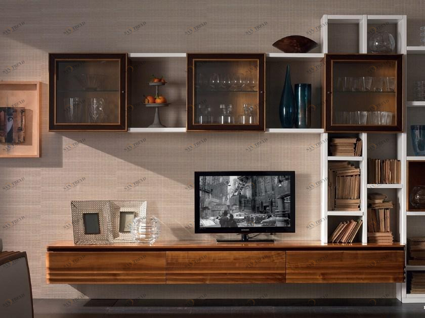 Cantiero Модульная стенка для хранения из массива дерева Elettra day El1012