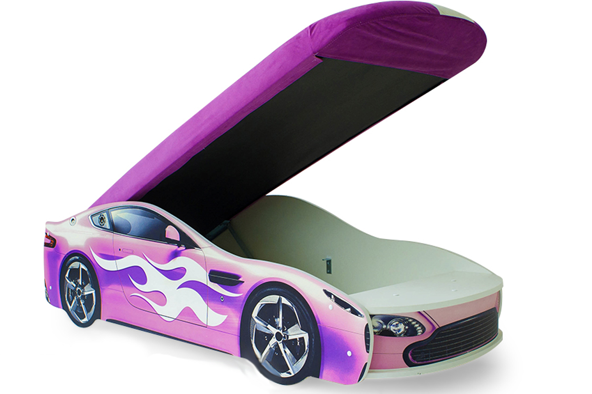 Детская кровать-машина "Бондмобиль" розовая БЕЛЬМАРКО  326766 Розовый Santreyd  - Вид №2