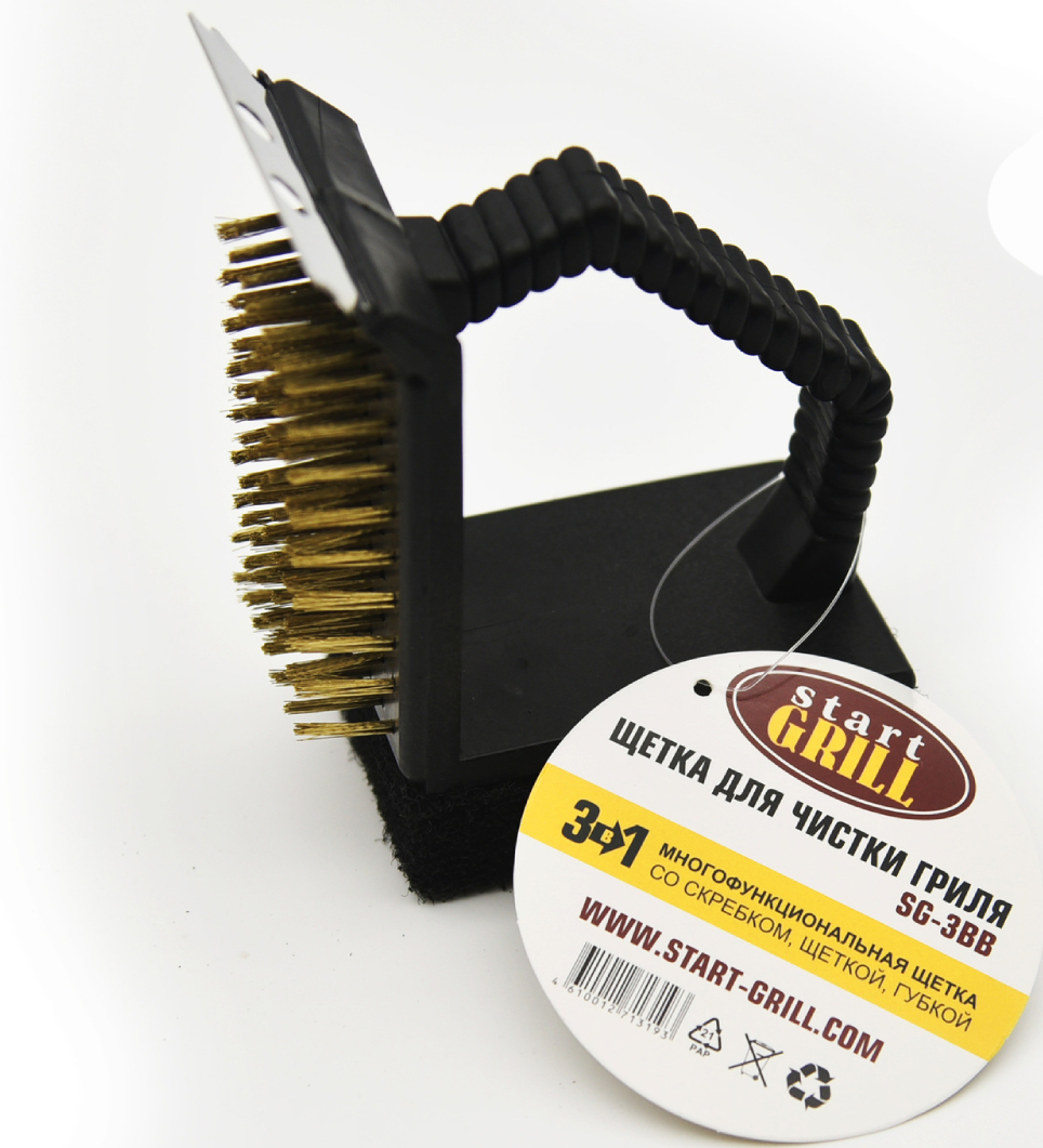 90416474 Щетка для чистки гриля 3в1 SG-3BB STLM-0221801 START GRILL