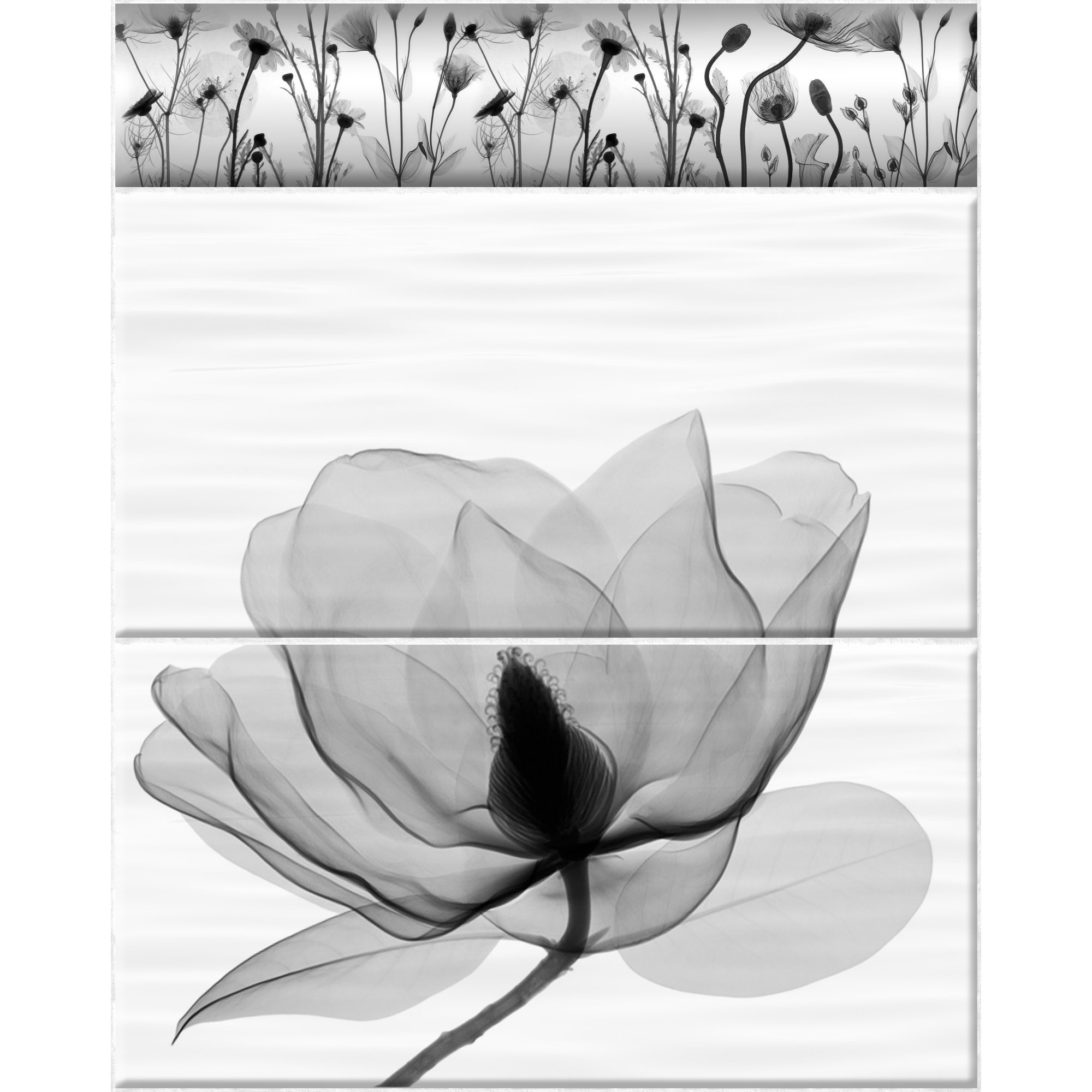 18759470 Панель ПВХ Нимфея магнолия 8 мм 2700х375 мм 1.013 м² Santreyd 