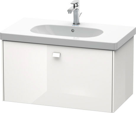 BR404600909 Тумбочка подвесная Brioso #BR4046 820 x 469 мм Светло-голубой матовый декор Duravit - Вид №2