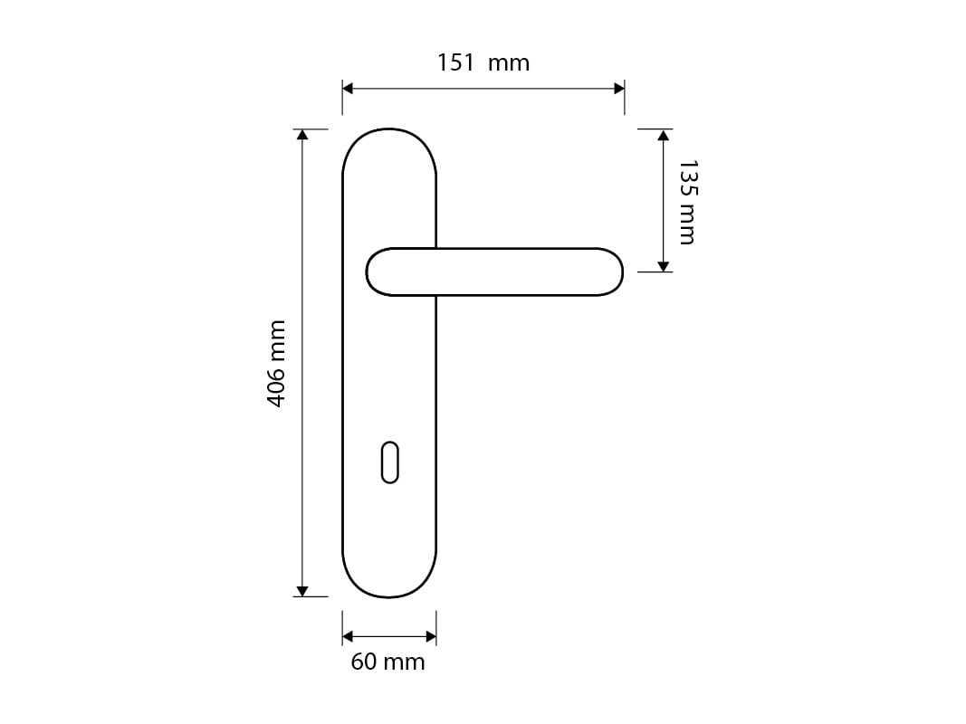 Классический стиль латунная ручка на пластине LINEA CALI' фарфоровая Нимфа ARCH-00080584 - Вид №1