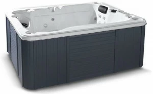 Gruppo Treesse Надземная прямоугольная гидромассажная ванна с хромотерапией Standard spa