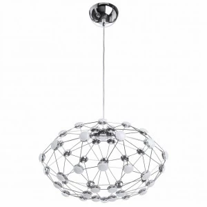 Подвесной светодиодный светильник Divinare 1720/02 SP-48 DIVINARE 1720 200207 Хром