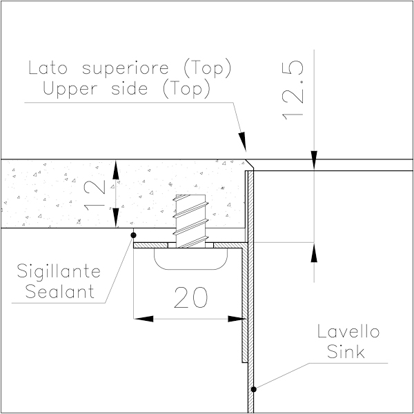 4157016 Раковина Phantom Edge Gun Metal - 4157016 Fosterspa  - Вид №7