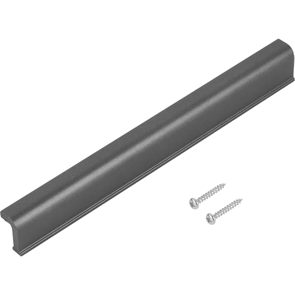 Мебельная ручка-профиль Plastigy 90 160 мм графит 84596504 STLM-2114849  - Вид №1